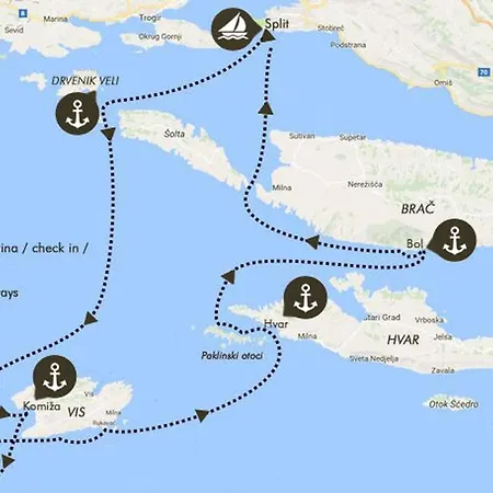 度假居 Sailing In Croatia - Private Sailing Yacht 14m